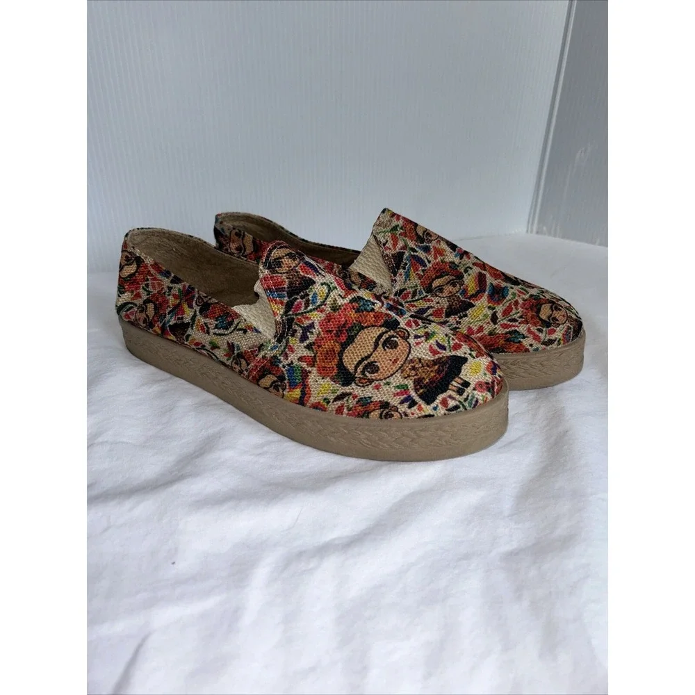 Sarahi's Artesianias Mexicanas Frida slip on‎ espadrilles Women's Size 9